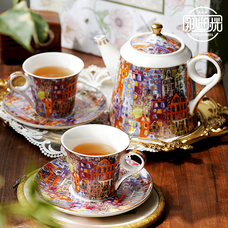 Tea Coffee Pot Set - 정교한 고급 영국식 애프터눈 티 세트,
