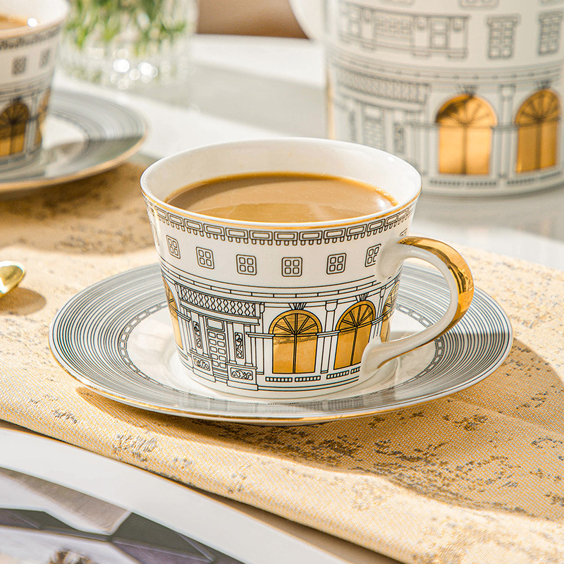 Tea Coffee Pot Set - 건축 컵 및 쏘서 커피 머그잔,