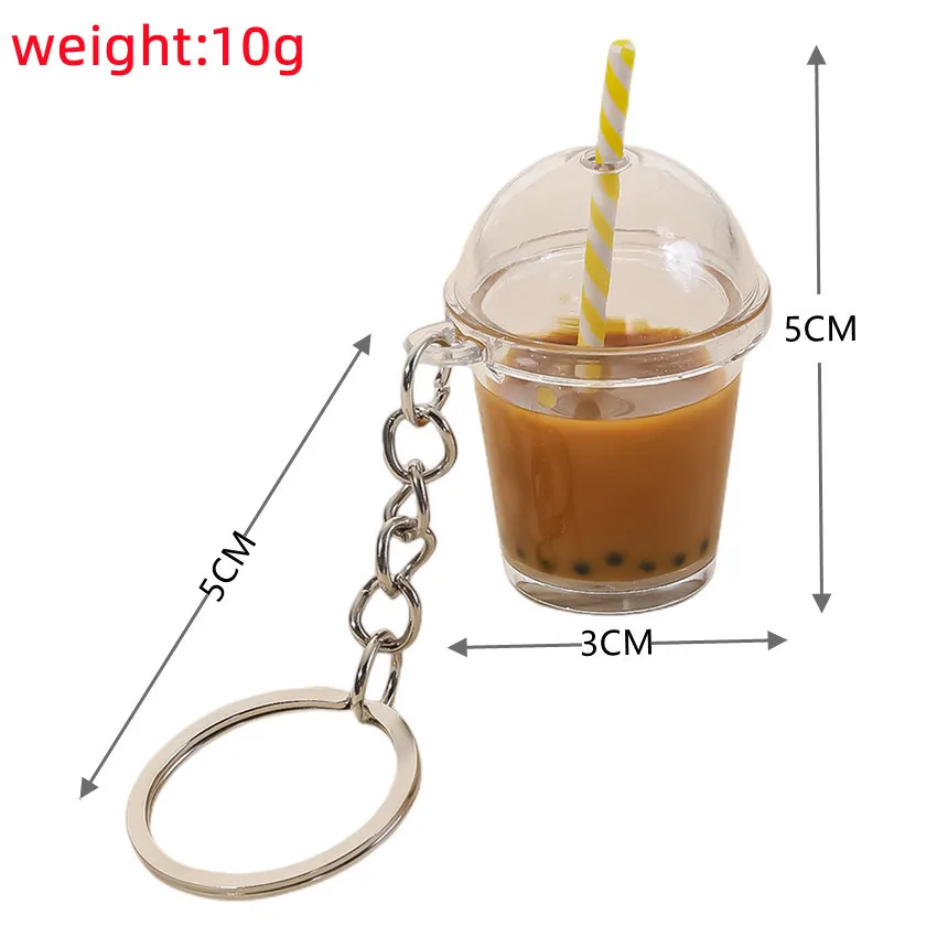 진주 우유 차 컵 키 체인 과일 커피 컵 모양 만화 시 - Coffee And Tea Lyrics 리뷰 및 가격