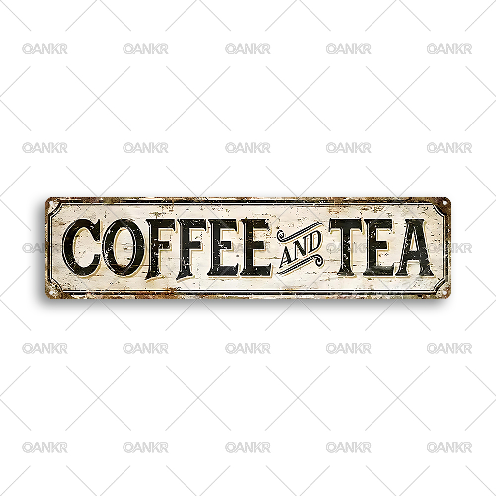 빈티지 벽 장식 포스터 커피 & 차 금속 틴 사인, 바 - Coffee And Tea Lyrics 리뷰 및 가격