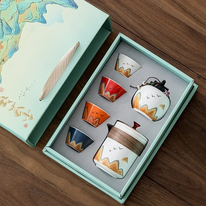중국 스타일 세라믹 찻잔, 도자기 세라믹 티팟, 차 용 - Tea Coffee Pot Set 리뷰 및 가격