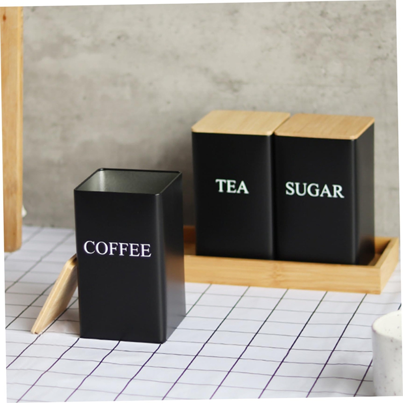 3종 세트 차 커피 설탕 보관 용기 세트(트레이 포함) - Coffee Tea Sugar Canisters 리뷰 및 가격