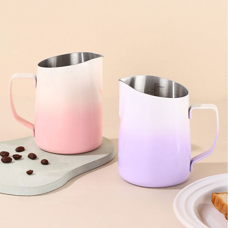 우유 거품기 스테인리스 용기 450ML 거품 피처 커피 - Barista Milk Jug 리뷰 및 가격