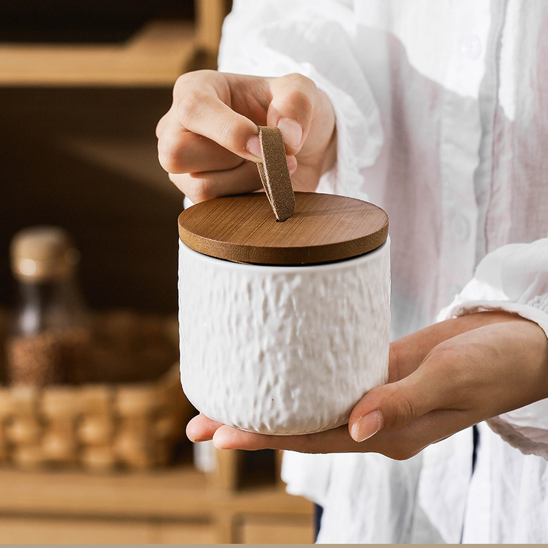 바위 패턴 세라믹 차 저장 용기 커피 설탕 곡물에 대한 - Coffee Tea Sugar Canisters 리뷰 및 가격