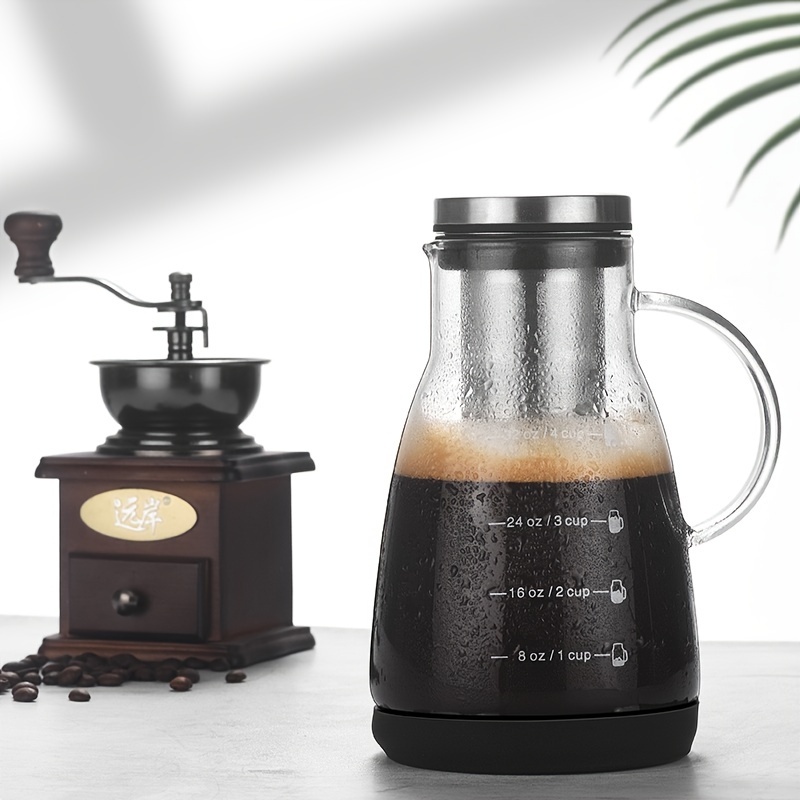 24온스 클래식 유리 콜드브루 커피 피처, 수동 푸어오 - Juice Tea Coffee 리뷰 및 가격