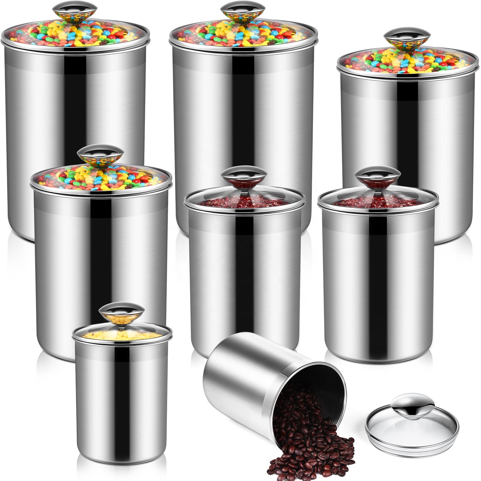 식품 보관 용기 차 커피 설탕 밀가루 밀폐형 주방 스테 - Coffee Tea Sugar Canisters 리뷰 및 가격