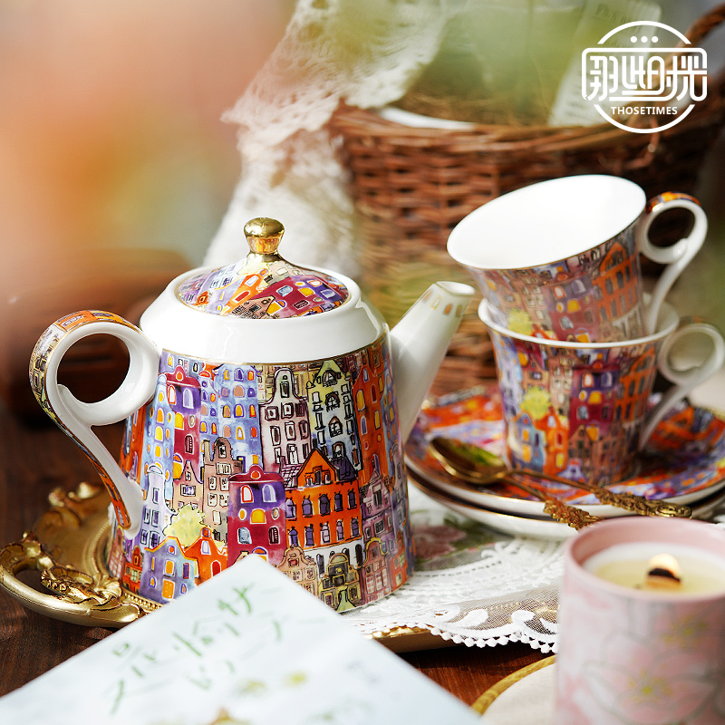 정교한 고급 영국식 애프터눈 티 세트, 유럽식 커피 포 - Tea Coffee Pot Set 리뷰 및 가격