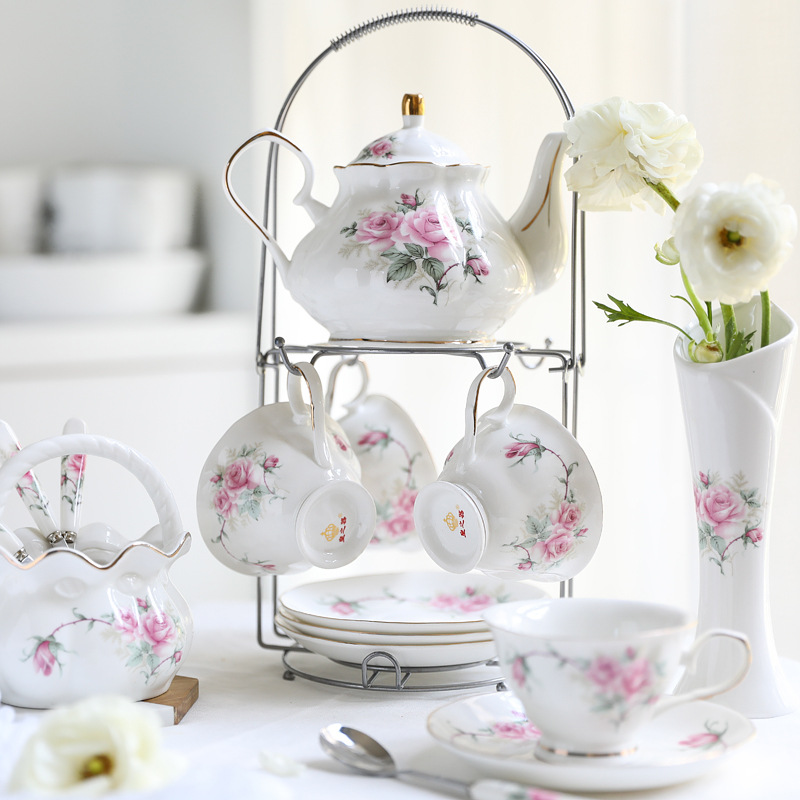세라믹 커피 세트 유럽풍 컵 세트 영국식 애프터눈 티  - Tea Coffee Pot Set 리뷰 및 가격