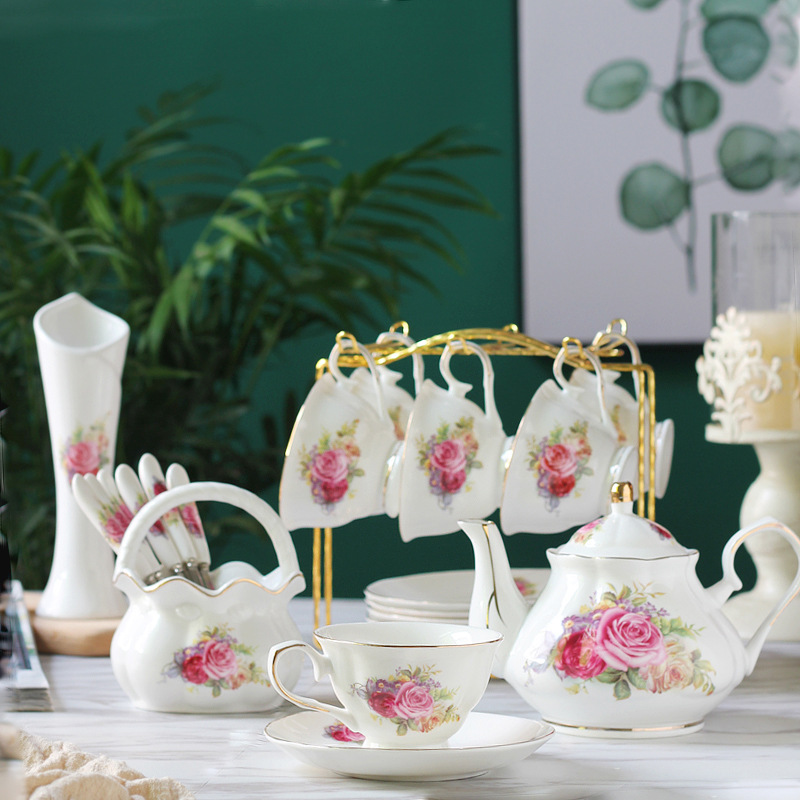 세라믹 커피 세트 유럽풍 컵 세트 영국식 애프터눈 티  - Tea Coffee Pot Set 리뷰 및 가격