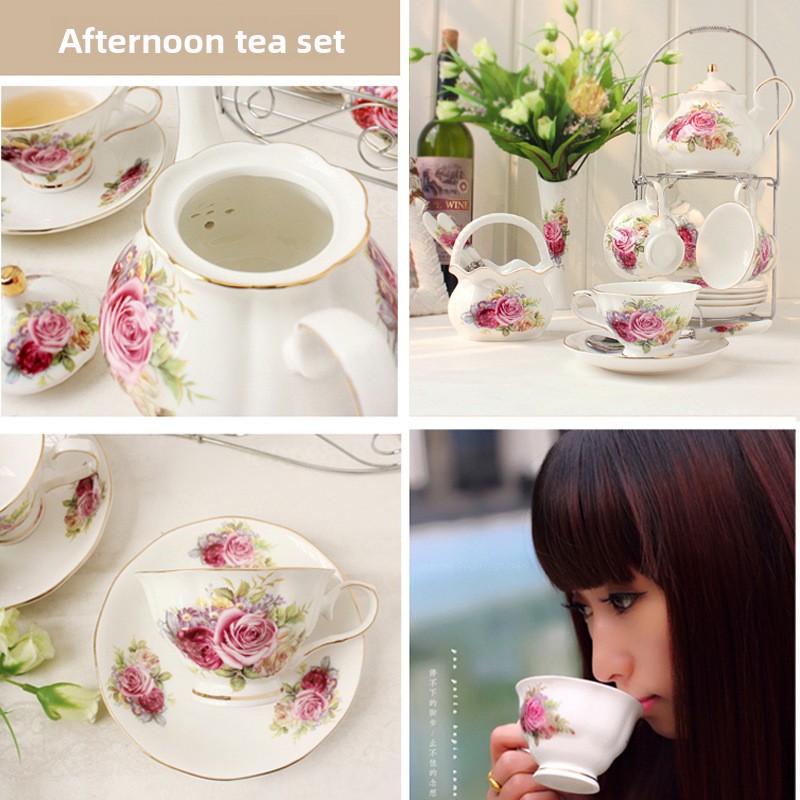 세라믹 커피 세트 유럽풍 컵 세트 영국식 애프터눈 티  - Tea Coffee Pot Set 리뷰 및 가격