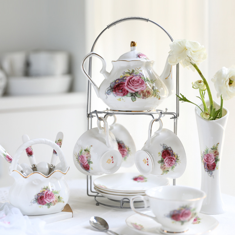 세라믹 커피 세트 유럽풍 컵 세트 영국식 애프터눈 티  - Tea Coffee Pot Set 리뷰 및 가격