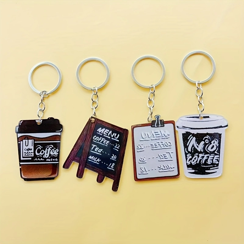 8개 아크릴 커피컵 열쇠고리, 여성용 참신한 파티 선물 - Coffee & Tea Difabis 리뷰 및 가격